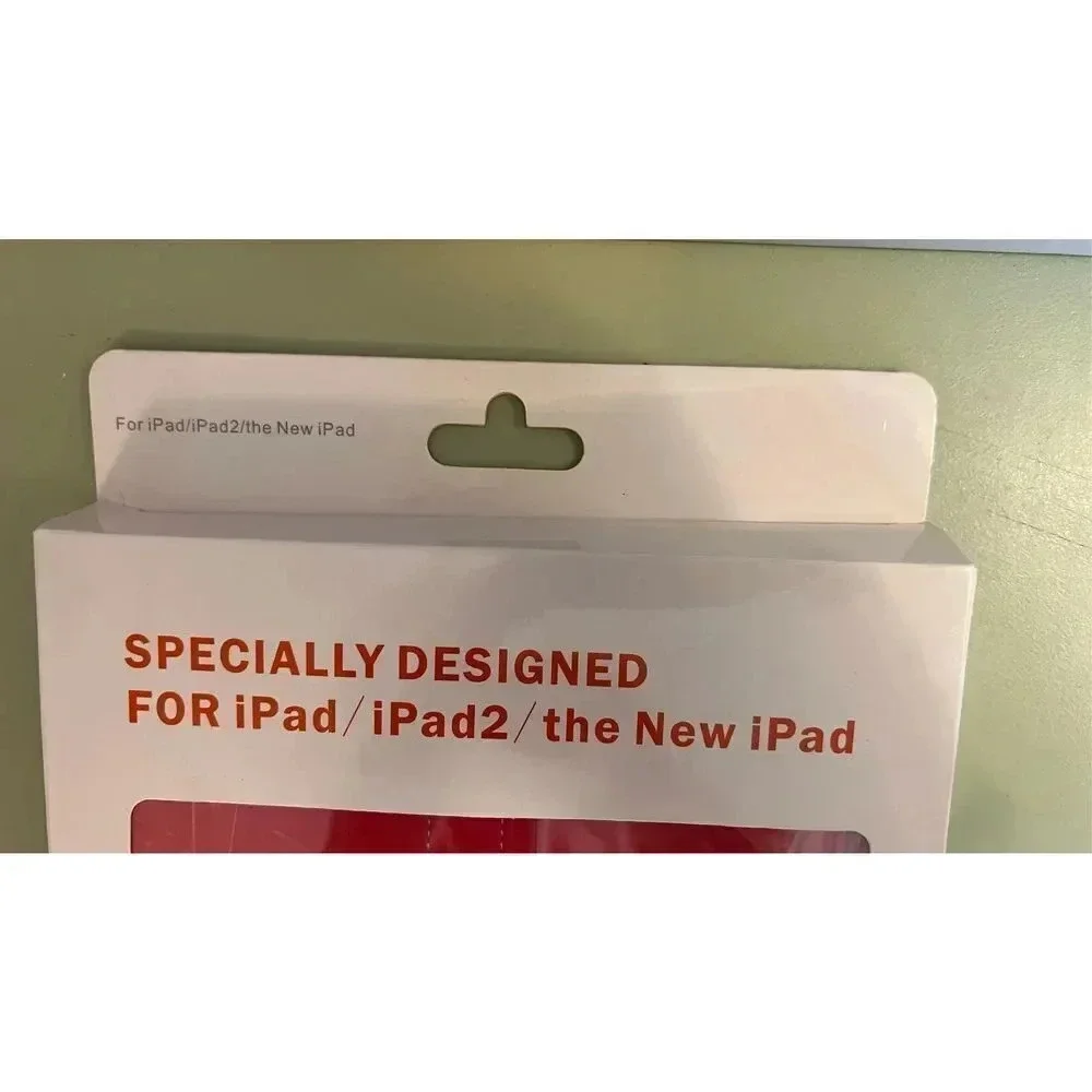 Apple IPad / IPad 2 Red Durable Lined Case Protection Built in‎ Stand NEW